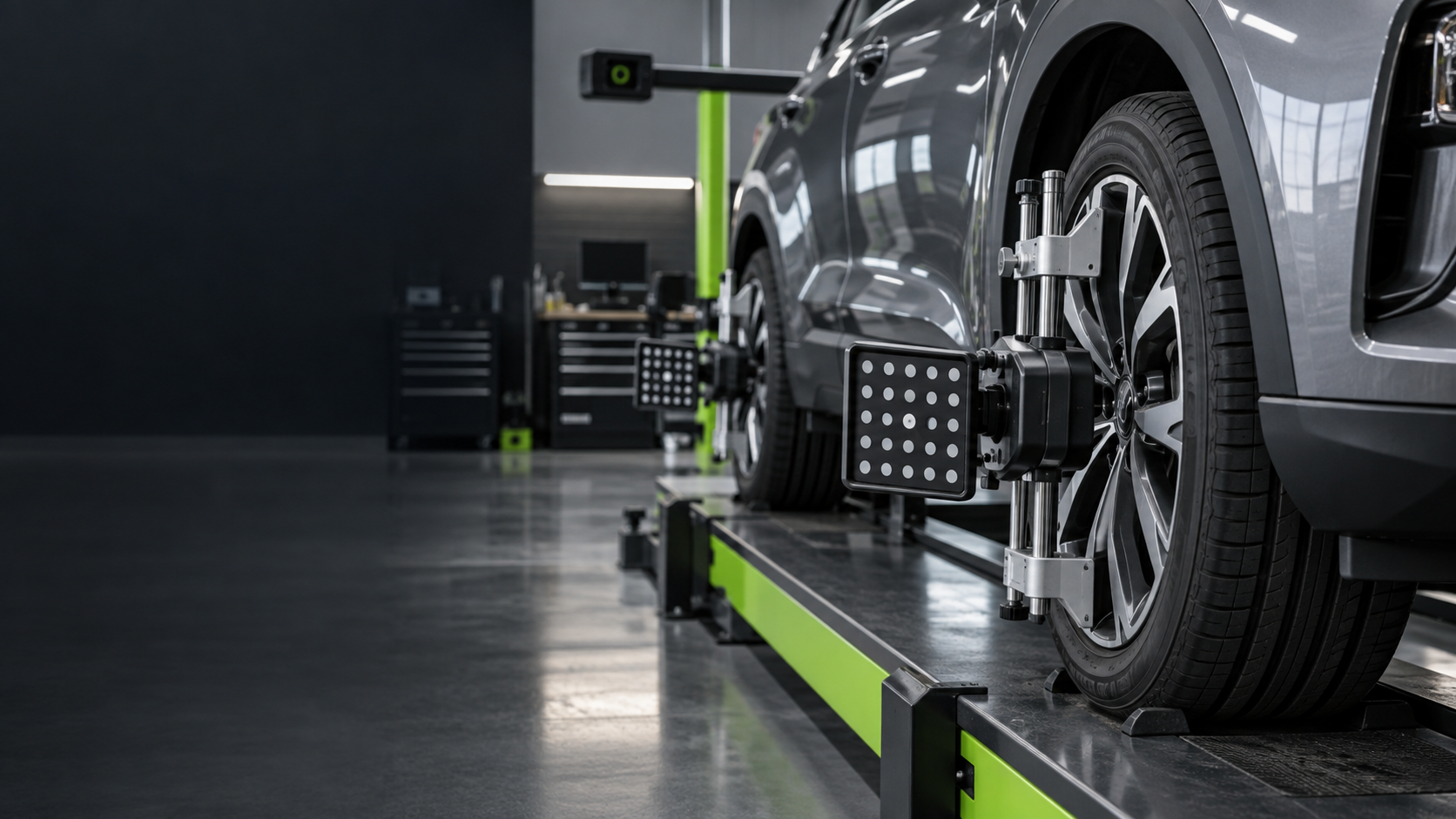 Wheel alignment service at J&T Auto Service