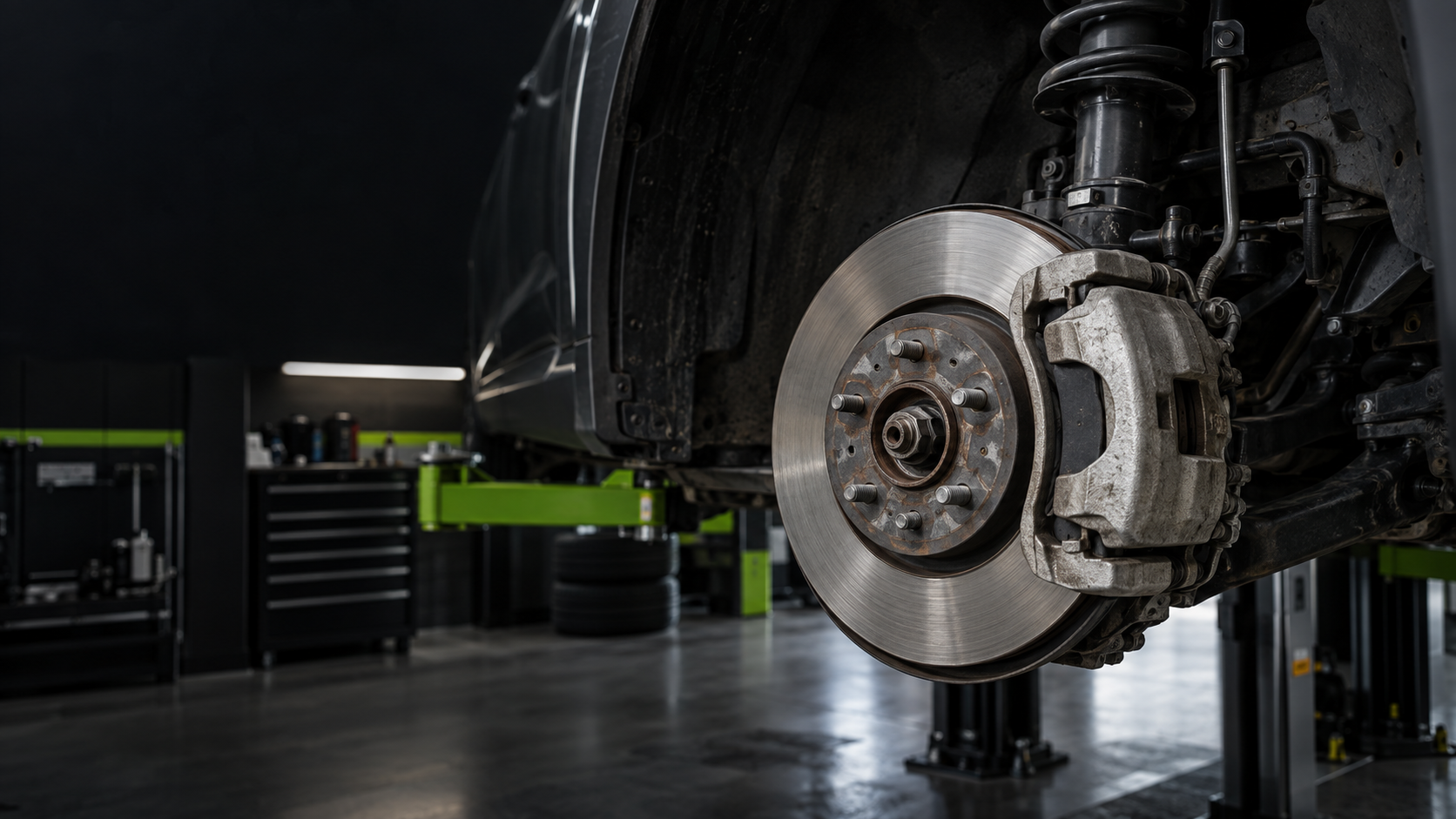Brake service inspection at J&T Auto Service